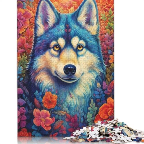 Puzzle 1000 Teile für Erwachsene Fantasy Wolf Puzzle für Erwachsene Kartonpuzzle Familienunterhaltungsspielzeug Größe: 38 x 26 cm von LiJianXXO