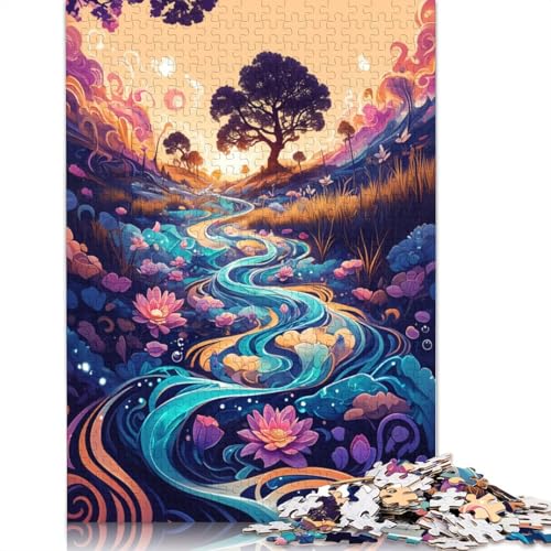 Puzzle 1000 Teile für Erwachsene und Kinder, Landschaftspuzzle Spirit Blossom, Kartonpuzzle, anspruchsvolles Spiel, Größe: 38 x 26 cm von LiJianXXO