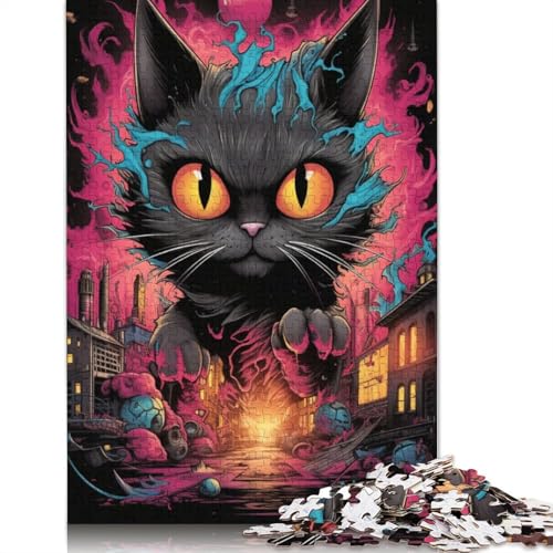 Puzzle 1000 Teile für Erwachsene und Kinder von Cat. Puzzle für Erwachsene, Kartonpuzzle, tolles Geschenk für Erwachsene und Kinder. Größe: 38 x 26 cm von LiJianXXO