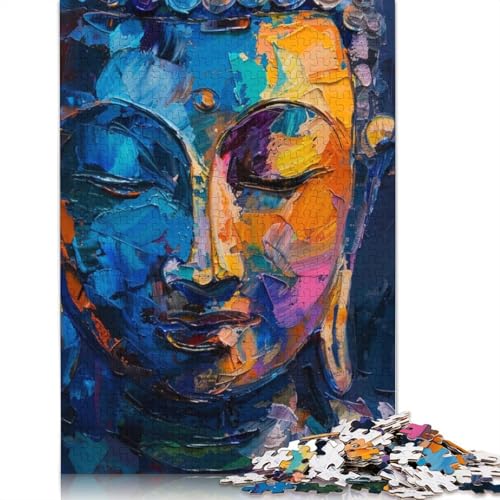 Puzzle 1000 Teile für Erwachsene und Kinder von Colourful Buddha Graffiti. Puzzle für Erwachsene. Papppuzzle. Tolles Geschenk für Erwachsene und Kinder. Größe: 38 x 26 cm. von LiJianXXO