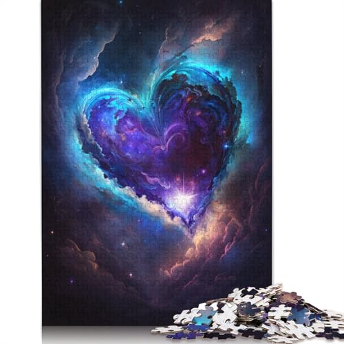 Puzzle 1000 Teile für Erwachsene und Kinder von Galaxy Love Cloud Puzzle für Erwachsene, Kartonpuzzle, tolles Geschenk für Erwachsene, Größe: 38 x 26 cm von LiJianXXO