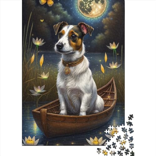 Puzzle 500 Teile Tier-Fantasie-Hund Puzzle Holzpuzzle für Erwachsene und Kinder ab Alter Intellektuelles Spiel Größe 52x38cm von LiJianXXO