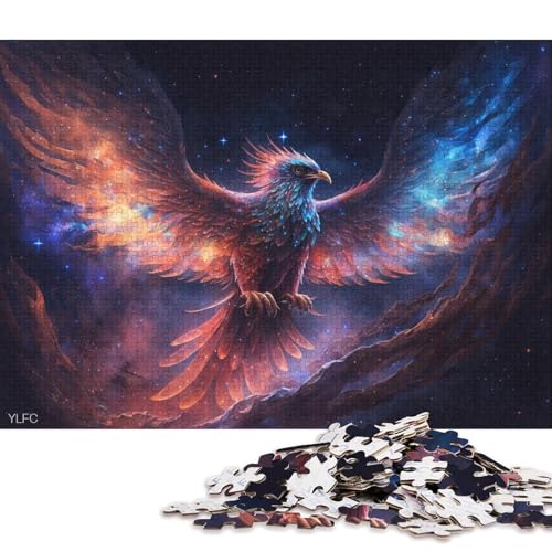 Puzzle Kosmische Galaxie Phoenix, 1000 Teile, Puzzle für Erwachsene, Kartonpuzzle für Erwachsene und Kinder ab 12 Jahren, Lernspiele für zu Hause, DIY-Spielzeug 38x26cm/1000 Teile von LiJianXXO