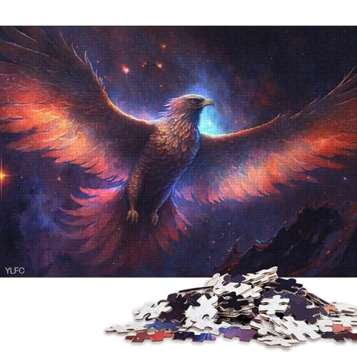 Puzzle Kosmische Galaxie Phoenix, 1000 Teile, Puzzle für Erwachsene, Kartonpuzzle für Erwachsene und Kinder ab 12 Jahren, Lernspiele für zu Hause, DIY-Spielzeug 38x26cm/1000 Teile von LiJianXXO