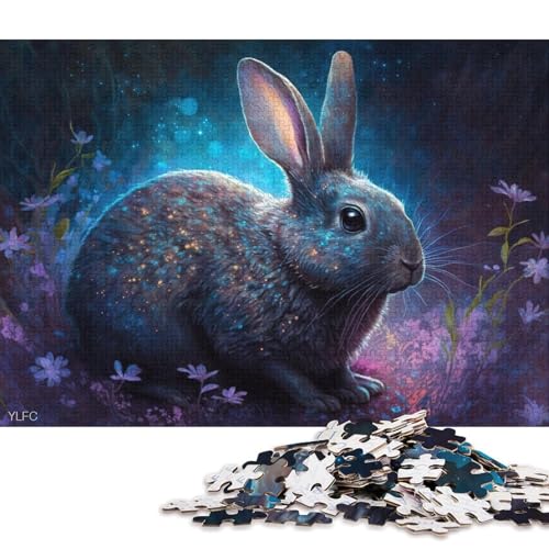 Puzzle Magic Rabbit, Puzzles für Erwachsene, 1000 Stück, Papppuzzles für Erwachsene und Familien, Spielzeug, Denkspiel 38x26cm, 1000 Teile von LiJianXXO