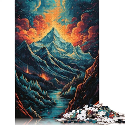 Puzzle Mountain Everest, 1000 Teile, Puzzle für Erwachsene, Papppuzzle für Erwachsene und Kinder ab 12 Jahren, tolles Geschenk für Erwachsene, Größe: 38 x 26 cm von LiJianXXO