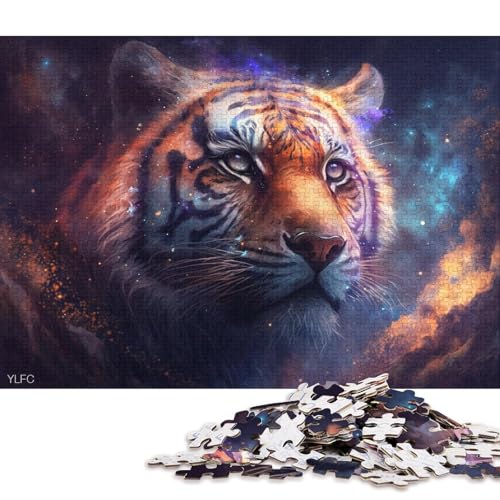 Puzzle Nebulae Tiger Puzzles für Erwachsene 1000 Kartonpuzzles für Erwachsene und Familien Spielzeug Denkspiel 38x26cm/1000 Teile von LiJianXXO