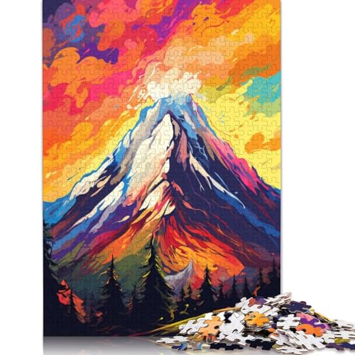 Puzzle Schöne Berge, 1000-teiliges Puzzle für Erwachsene und Kinder ab 12 Jahren, Kartonpuzzle, Lernspiele, 38 x 26 cm von LiJianXXO