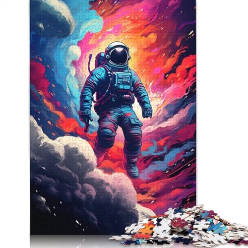 Puzzle Weltraum-Astronaut, 1000 Teile, Puzzle für Erwachsene, Holzpuzzle für Erwachsene und Kinder, tolles Geschenk für Erwachsene, 75 x 50 cm von LiJianXXO