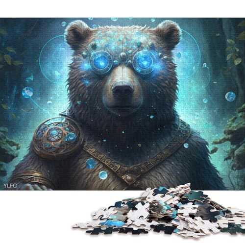 Puzzle für Erwachsene, 1000 Puzzle-Spielzeug, Magic Machine, Braunbär-Puzzle für Erwachsene, Kartonpuzzle, Puzzle, praktisches Spiel 38x26cm/1000 Teile von LiJianXXO