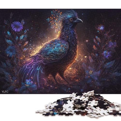 Puzzle für Erwachsene, 1000 Puzzle-Spielzeug, Magischer Phönix-Puzzle für Erwachsene, Holzpuzzle, Puzzle, praktisches Spiel 75x50cm/1000 Teile von LiJianXXO