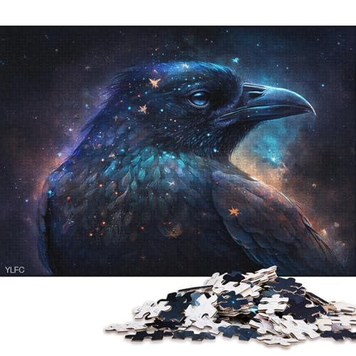 Puzzle für Erwachsene, 1000 Puzzles zum Thema Kosmische Galaxie-Krähe für Kartonpuzzles, Puzzle – anspruchsvolles Spiel (Größe 38 * 26 cm) von LiJianXXO