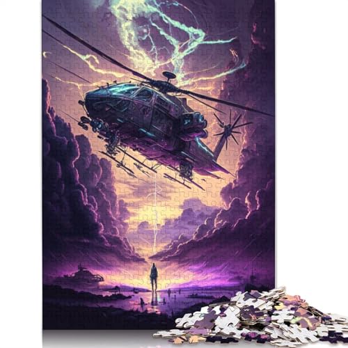 Puzzle für Erwachsene, 1000 Teile, Fantasie-Hubschrauber, Puzzle für Kinder, Papppuzzle, Spielzeug, Denkspiel, Größe: 38 x 26 cm von LiJianXXO