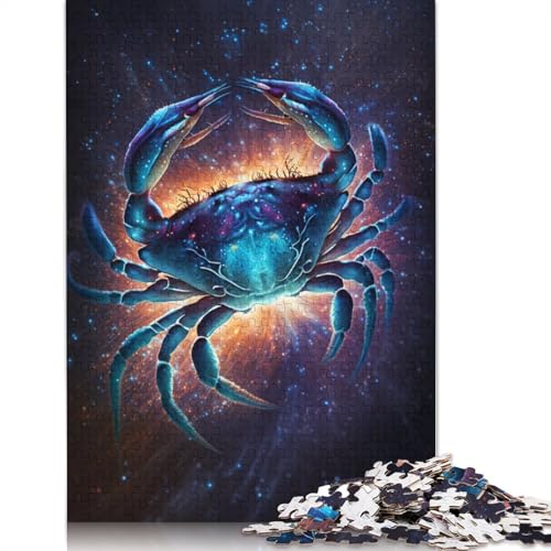 Puzzle für Erwachsene, 1000 Teile, Galaxie-Krabben-Puzzle für Kinder, Holzpuzzle, Spielzeug, Denkspiel, Größe: 75 x 50 cm von LiJianXXO