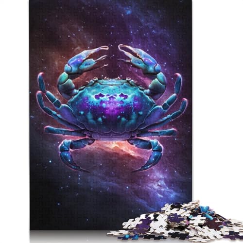 Puzzle für Erwachsene, 1000 Teile, Galaxie-Krabben-Puzzle für Kinder, Holzpuzzle, Spielzeug, Denkspiel, Größe: 75 x 50 cm von LiJianXXO