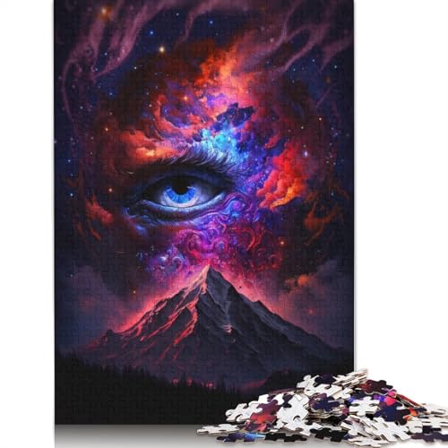 Puzzle für Erwachsene, 1000 Teile, Galaxy Art, Vulkan-Puzzle für Erwachsene, Kartonpuzzle, Denksportaufgaben für Erwachsene, Größe: 38 x 26 cm von LiJianXXO