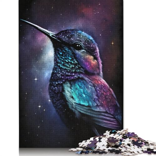 Puzzle für Erwachsene, 1000 Teile, Galaxy Dream, Kolibri, Puzzle für Kinder, Papppuzzle, Spielzeug, Denkspiel, Größe: 38 x 26 cm von LiJianXXO