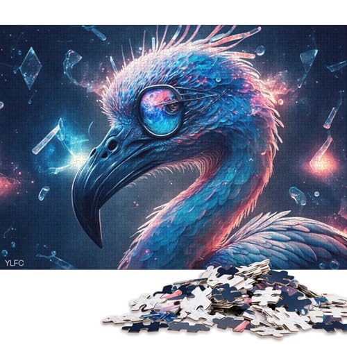 Puzzle für Erwachsene, 1000 Teile, Magic Art Flamingo-Puzzles für Erwachsene, Holzpuzzle, lustige Puzzlespiele (Größe 75 * 50 cm) von LiJianXXO