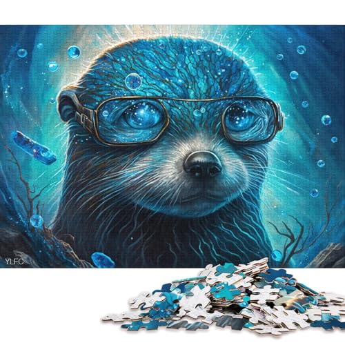 Puzzle für Erwachsene, 1000 Teile, Magische Otter-Krieger, Puzzle für Erwachsene, Holzpuzzle, lustige Puzzlespiele (Größe 75 * 50 cm) von LiJianXXO