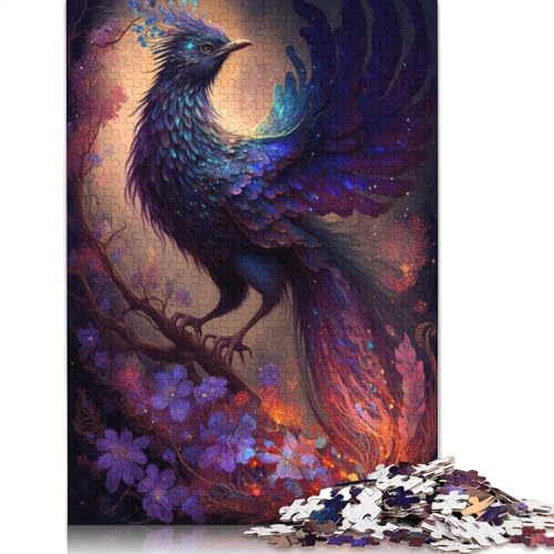 Puzzle für Erwachsene, 1000 Teile, Phönix-Blumen-Galaxie-Puzzle für Kinder, Karton-Puzzle, Heimkunst-Dekor, Größe: 38 x 26 cm von LiJianXXO