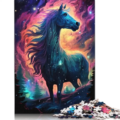 Puzzle für Erwachsene, 1000 Teile, buntes Pferde-Puzzle für Erwachsene, Puzzle, Holzpuzzle, Spielzeug, Wanddekoration, 75 x 50 cm von LiJianXXO