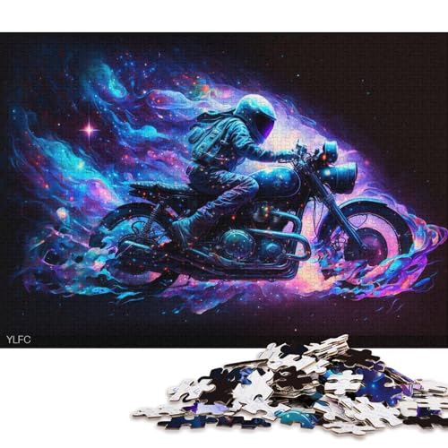 Puzzle für Erwachsene, 1000 Teile, kosmisches Motorrad-Puzzle für Erwachsene, Holzpuzzle, tolle Geschenke zu Weihnachten (Größe 75 * 50 cm) von LiJianXXO