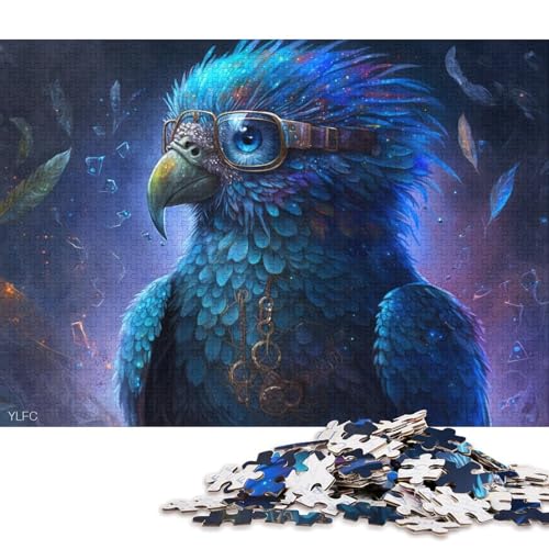 Puzzle für Erwachsene, 1000 Teile, magischer Tierpapagei, Puzzle für Erwachsene und Kinder, Kartonpuzzle, Heimdekoration, Puzzlespielzeug 38x26cm/1000 Teile von LiJianXXO