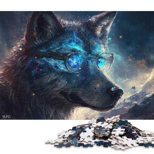 Puzzle für Erwachsene, 1000 Teile, magischer Wolfskrieger, Puzzle aus Karton, Familienaktivität 38x26cm/1000 Teile von LiJianXXO