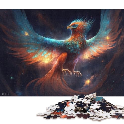 Puzzle für Erwachsene, Cosmic Galaxy Phoenix, 1000 Teile, Holzpuzzle für Erwachsene und Familien, tolles Geschenk für Erwachsene 75x50cm/1000 Teile von LiJianXXO