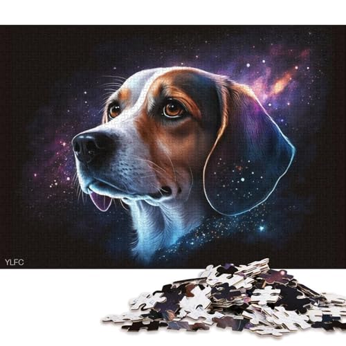 Puzzle für Erwachsene, Cosmic Space Beagle, 1000-teiliges Puzzle für Erwachsene und Kinder ab 12 Jahren, Holzpuzzle, Denkspiel 75x50cm/1000 Teile von LiJianXXO