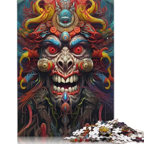 Puzzle für Erwachsene, Dämonenmasken für Erwachsene, 1000 Teile, Puzzle-Geschenke, Kartonpuzzle für Erwachsene und Kinder ab 12 Jahren, ideale Größe: 38 x 26 cm von LiJianXXO