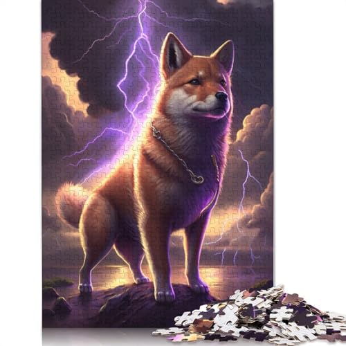 Puzzle für Erwachsene, Fantasie-Shiba-Inu, 1000-teiliges Puzzle, Holzpuzzle für Erwachsene und Kinder ab 12 Jahren, Lernspiele, Heimdekorationspuzzle. Größe: 75 x 50 cm von LiJianXXO