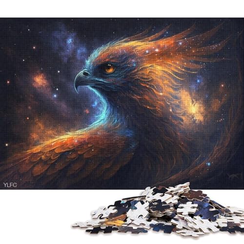 Puzzle für Erwachsene, Galaxy Art Phoenix, 1000-teiliges Puzzle, Holzpuzzle für Erwachsene und Kinder, entspannendes geistiges Lernspielzeug 75x50cm/1000 Teile von LiJianXXO