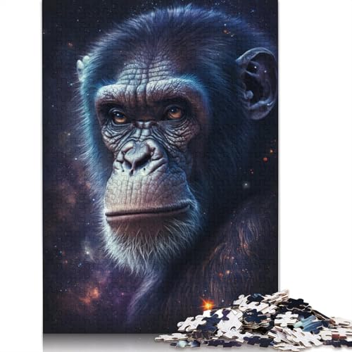 Puzzle für Erwachsene, Galaxy Monkey-Puzzle für Erwachsene, 1000-teiliges Holzpuzzle, geeignet für Erwachsene und Kinder über 12 Jahre, gutes Geschenk für Erwachsene und Kinder (Größe 75 x 50 cm) von LiJianXXO