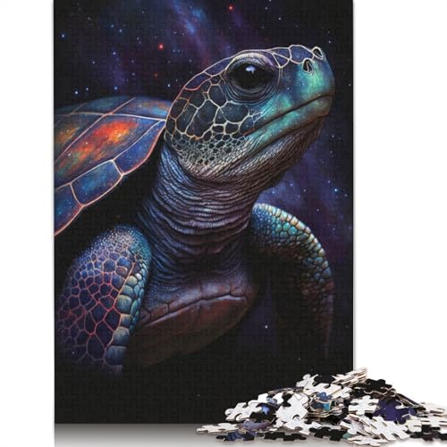 Puzzle für Erwachsene, Galaxy Turtle, 1000-teiliges Puzzle, Holzpuzzle für Erwachsene und Jugendliche ab 12 Jahren, Lernspiel, Größe: 75 x 50 cm von LiJianXXO