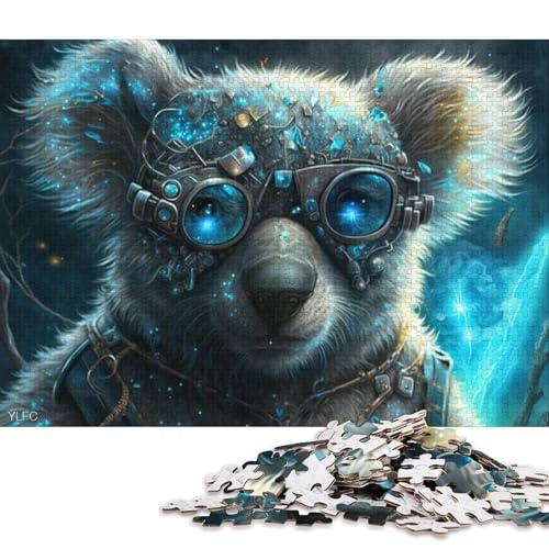 Puzzle für Erwachsene, Magic Koala Warrior, 1000-teiliges Puzzle für Erwachsene und Kinder ab 12 Jahren, Holzpuzzle, Denkspiel 75x50cm/1000 Teile von LiJianXXO