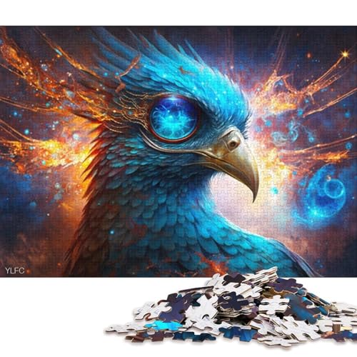 Puzzle für Erwachsene, Magisches Tier, Phönix, 1000-teiliges Puzzle für Erwachsene, Papppuzzle für Erwachsene und Kinder, Spielzeug-Wanddekoration 38x26cm/1000 Teile von LiJianXXO