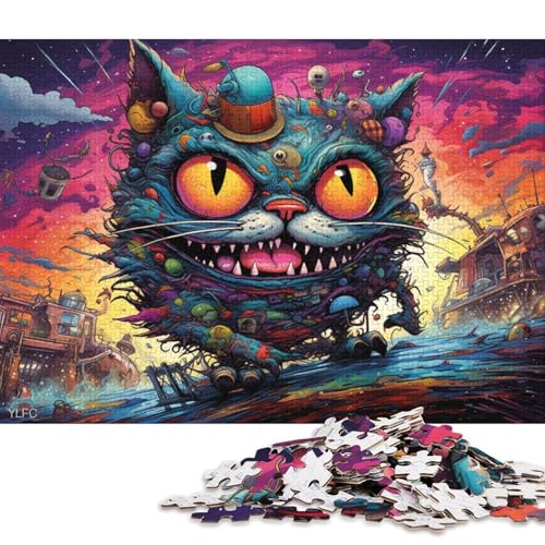 Puzzle für Erwachsene, Roboter-Farbpuzzle Garfield Cat, 1000 Teile, Puzzle für Erwachsene und Kinder ab 12 Jahren, Holzpuzzle, Denkspiel 75x50cm/1000 Teile von LiJianXXO