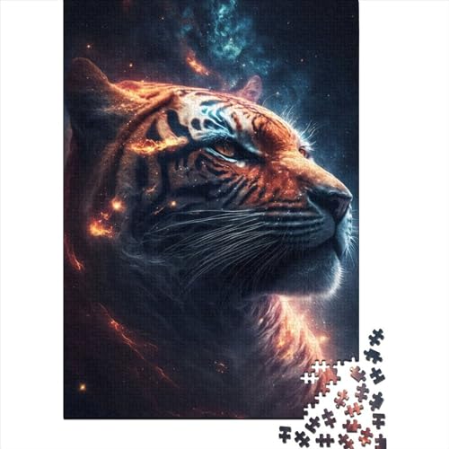 Puzzle für Erwachsene, Star Hunter Tiger, 500-teiliges Puzzle für Erwachsene und Kinder, Holzpuzzle für Erwachsene und Kinder ab 12 Jahren, Lernspiel, Größe 52 x 38 cm von LiJianXXO