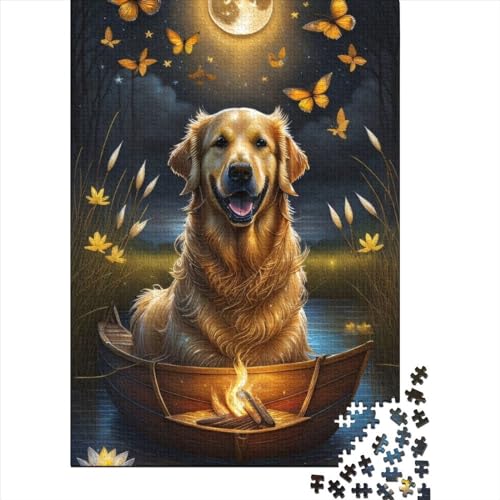 Puzzle für Erwachsene, Tier-Fantasie-Hund, 500-teiliges Puzzle, Holzpuzzle für Erwachsene und Kinder ab 12 Jahren, Unmögliches Puzzle, Größe 52 x 38 cm von LiJianXXO