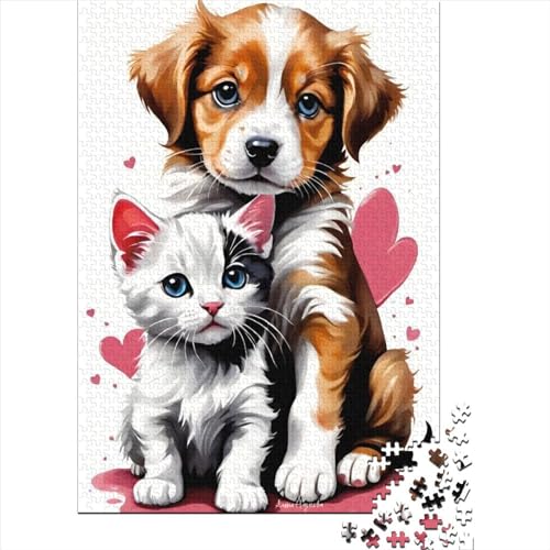 Puzzle für Erwachsene, Tier-Fantasie-Hund, 500-teiliges Puzzle für Erwachsene, Holzpuzzle, geeignet für Erwachsene und Kinder ab 12 Jahren, Rätselgröße 52 x 38 cm von LiJianXXO