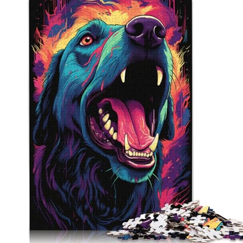 Puzzle für Erwachsene, Tier-Labrador, 1000-teiliges Puzzle für Erwachsene und Familien, Kartonpuzzle, Lernspiel, 38 x 26 cm von LiJianXXO