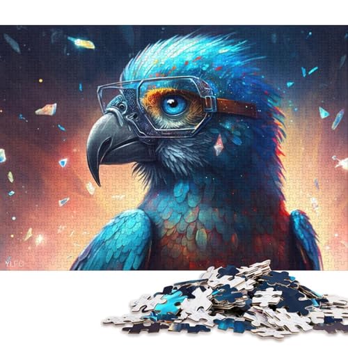 Puzzle für Erwachsene, magischer Tierpapagei, 1000-teiliges Puzzle für Erwachsene, Papppuzzle für Erwachsene und Kinder, Spielzeug-Wanddekoration 38x26cm/1000 Teile von LiJianXXO