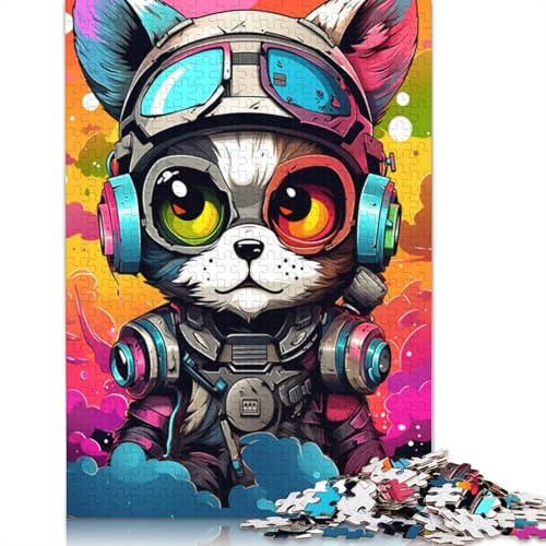 Puzzle für Erwachsene, süßer Fuchs-Roboter, Puzzle für Erwachsene, 1000 Teile, Holzpuzzle für Jugendliche und Erwachsene, Familienspaß, Puzzle, 75 x 50 cm von LiJianXXO