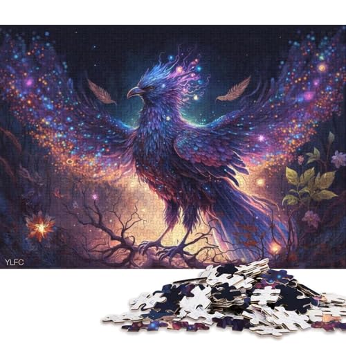 Puzzle für Erwachsene 1000, Magischer Phönix, Puzzle für Kinder, Holzpuzzle, Heimkunstdekor 75x50cm/1000 Teile von LiJianXXO