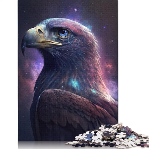 Puzzle für Erwachsene 1000 Teile Galaxie-Adler-Puzzle für Kinder Holzpuzzle Heimkunstdekor Größe: 75 x 50 cm von LiJianXXO