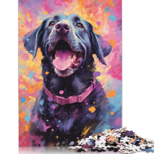 Puzzle für Erwachsene 1000 Teile Lächelnder Labrador Puzzle für Kinder Holzpuzzle Spielzeug Denkspiel Größe: 75x50cm von LiJianXXO