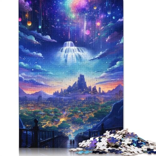 Puzzle für Erwachsene 1000 Teile Psychedelischer Außerirdischer Planet Puzzle für Kinder Holzpuzzle Spielzeug Denkspiel Größe: 75x50cm von LiJianXXO