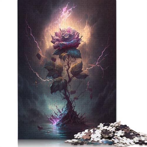 Puzzle für Erwachsene 1000 Teile Rose Dream-Puzzle für Kinder, Holzpuzzle, Heimkunstdekor, Größe: 75 x 50 cm von LiJianXXO