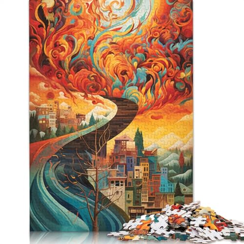 Puzzle für Erwachsene 1000 Teile Schöne Landschaft Puzzle für Kinder Papppuzzle Spielzeug Denkspiel Größe: 38x26cm von LiJianXXO